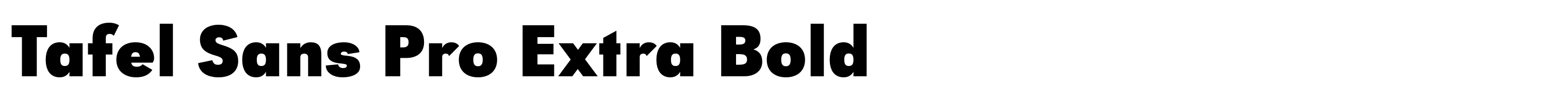Tafel Sans Pro Extra Bold